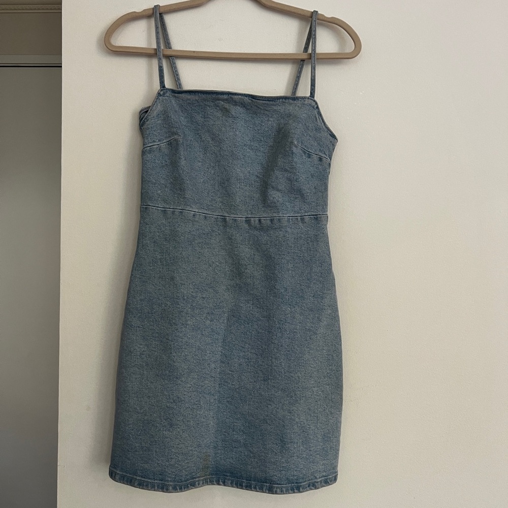 Cute Zara denim mini dress